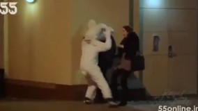 سکته واقعی رهگذر در دوربین مخفی خرگوش مردم آزار