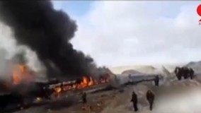  برخورد وحشتناک دو قطار مسافربری در سمنان