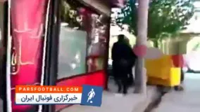 حمله ی گاو وحشی به مردم در خیابان های تهران