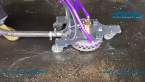 رفع آلودگی و چربی کف کارخانه های صنعتی Waterjet Scater