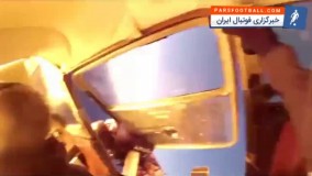 لحظه برخورد دو هواپیمای سبک حامل ورزشکاران چترباز به یکدیگر