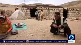 پختن نان تافتون توسط زنان روستایی ایران