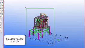 انتقال مدل از TEKLA Structures به Sketchup