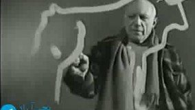 ویدیویی قدیمی وجالب از پابلو پیکاسو نقاش و مجسمه ساز مطرح اسپانیایی 