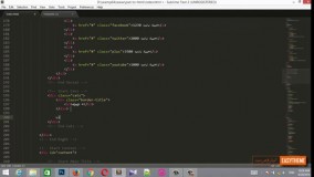 آموزش تبدیل psd به html قسمت 12 - منوی مجموعه ها