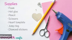 آویزی زیبا با فوم و چسب حرارتی 