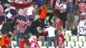 درگیری شدید میان هواداران کرواسی