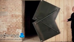 درب چوبی که با تکیه بر قوانین فیزیک باز و بسته میشود 