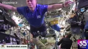 چالش مانکن اینبار توسط فضانوردان شاتل فضایی !