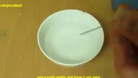آزمایش  ساخت یک قطب نما ساده،با سوزن