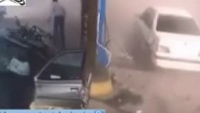 انفجار کپسول گاز ماشین