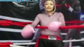 فیلم پشت صحنه تمرینات یک بوکسور زن ایرانی!