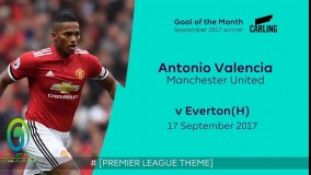 گل برتر ماه سپتامبر لیگ برتر انگلیس - آنتونیو والنسیا به اورتون
