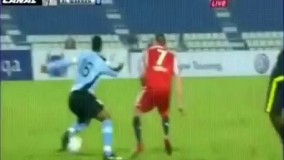بازی دوستانه بایرن مونیخ و الوکره قطر قطریه از کول ریبری آویزون شد، اونم کم نیاورد