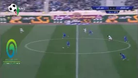 خلاصه بازی استقلال تهران 2-1 نساجی مازندران