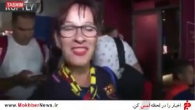 استقبال مردم اسپانیا از مسی ایرانی