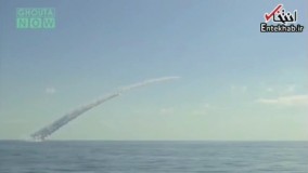 فیلم/ شلیک موشک‌های زیردریایی روسی به سمت مقر تروریست‌های سوری در دیرالزور