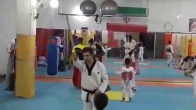 تمرین حسین صدقی در باشگاه تکواندو