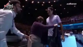 فیلم/ دامن پوشیدن راجر فدرر در یک بازی خیریه در اسکاتلند