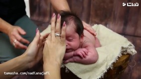 عکاسی فوق العاده دیدنی از نوزاد در آتلیه