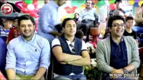 فرزاد حسنی، امیرحسین رستمی و سیاوش خیرابی در میان کودکان معلول کهریزک