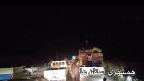 حمله مردم به کامیون های حاوی کمک به زلزله زدگان