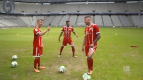 چالش ضربه آزاد بازیکنان بایرن مونیخ به سبک FIFA18