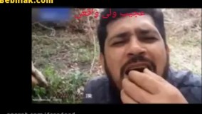 خوردن خفاش زنده توسط پسر جوان