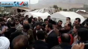 فیلم/ حضور رهبر معظم انقلاب در روستای زلزله زده کوئیک