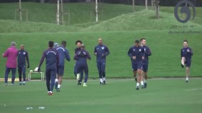 ملحق شدن گواردیولا به شاگردانش در تمرینات