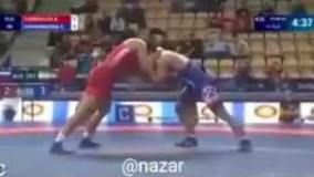 باخت عمدی علیرضا کریمی در کشتی جوانان