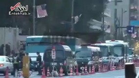 فیلم/ تدابیر امنیتی در هتل محل اقامت ترامپ در ژاپن