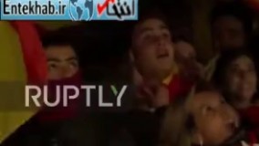 فیلم/ تجمع اعتراضی مردم اسپانیا برای آزادی رهبران کاتالونیا