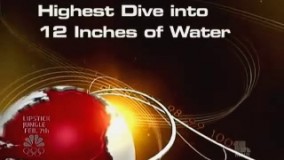 بلندترین شیرجه در کم عمق ترین اب 