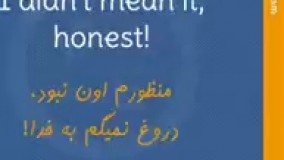 I didn't mean it  honest