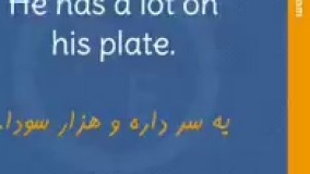 He has a lot on his plate  