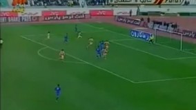 گل  زیبای پیروز قربانی به سایپا با ضربه سر شیرجه ای  