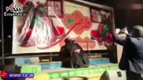 آوازخوانی حجت الاسلام قاسمیان برای مردم زلزله‌زده کرمانشاه