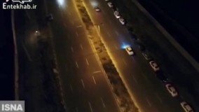 فیلم/ پارک کیلومتری خودروهای مردم البرز پس از زلزله 