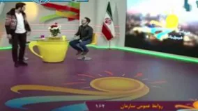 فیلم_ حرکت عجیب علی ضیاء روی آنتن زنده تلویزیون!