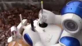 روباتی که پهپاد به آسمان می فرستد