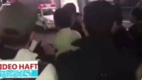 استقبال طرفداران ایرانی ازژاوی؛ ژاوی با خودروی پلیس رفت