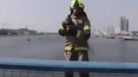 استفاده آتش نشانان دبی از جت پک