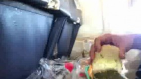 حسن ریوندی در هواپیما 