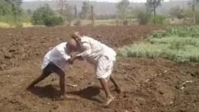 کشتی گرفتن پیرمردا