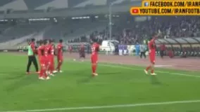 شادی جالب پرسپولیسی ها بعد از قهرمانی در نیم فصل