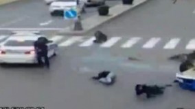  تصادف با ماشین پلیس وکشتن چند نفر در چهار راه