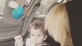  خوبه بچه ازش نمی ترسه !!!!