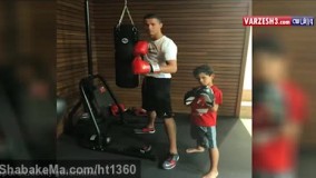  کریستیانو رونالدو با پسرش عکس دیدنی - کلیپ فوتبال صفاسا