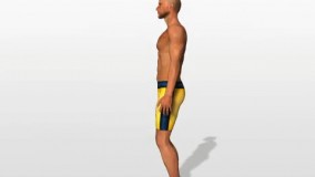 اموزش حرکت ساق پا ایستاده